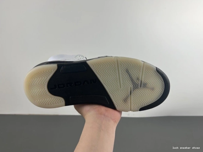 Reps LUCY 5 AIR DD0587-110 'WHITE JORDAN RETRO BLACK' 0807